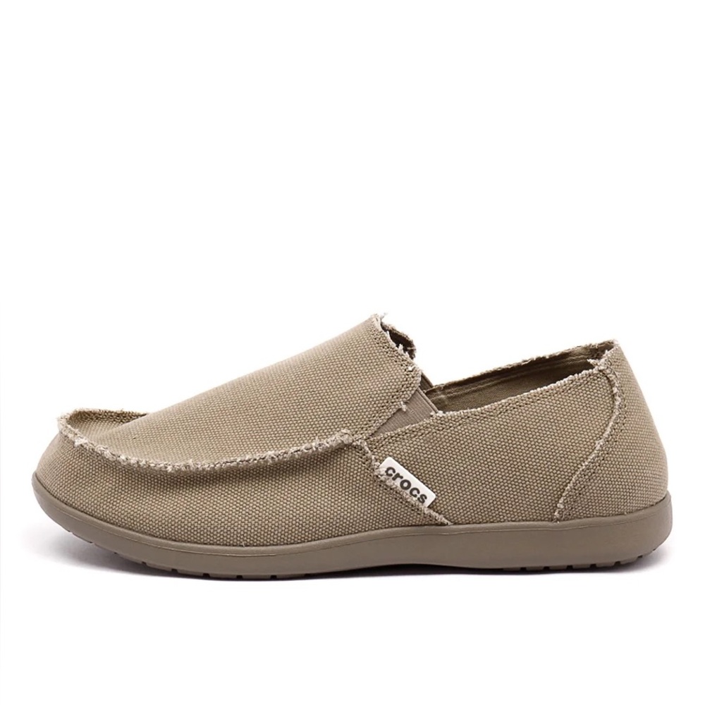 CROCS boys Slip-On Loafer in Khaki